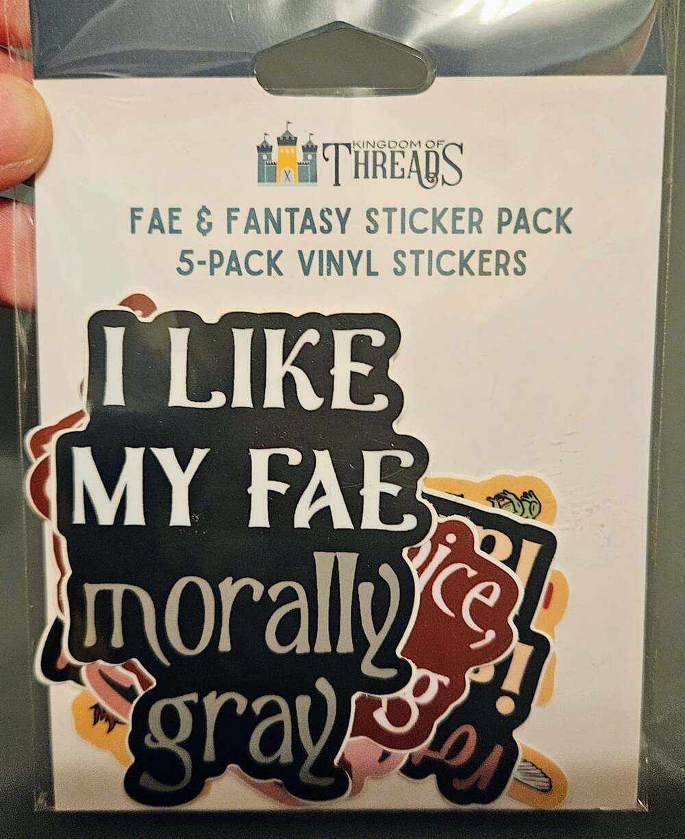 Kingdom Of Threads Fae And Fantasy Sticker Pack 5-Pack Vinyl Stickers